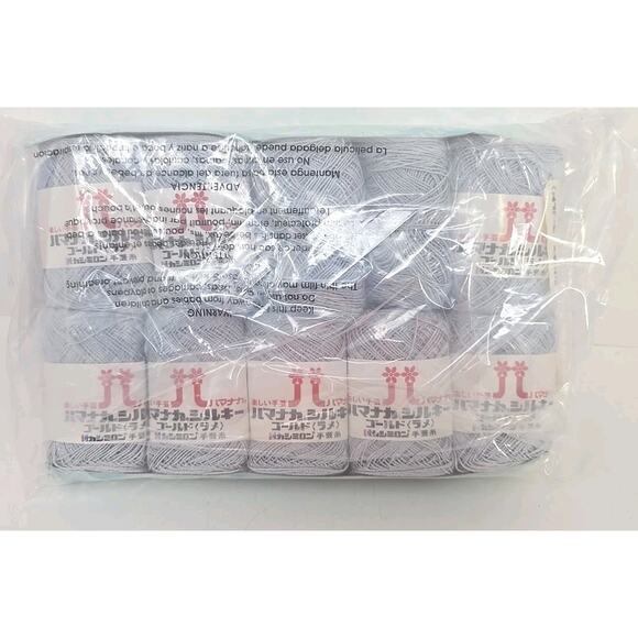 Hamanaka Knitting Yarn Thread Color #103 Lot R Silver Glitter Lot of 10 U327 - Picture 10 of 10